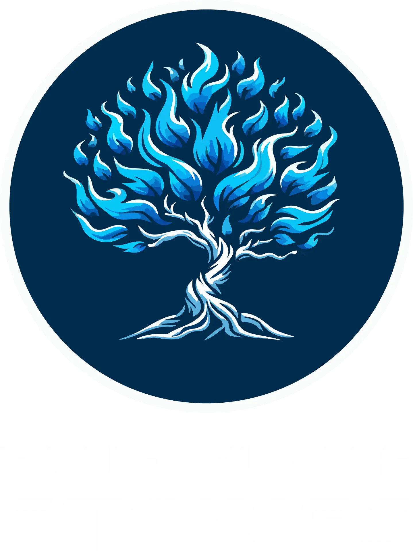 Blue Flame Stories Brand Mark Light